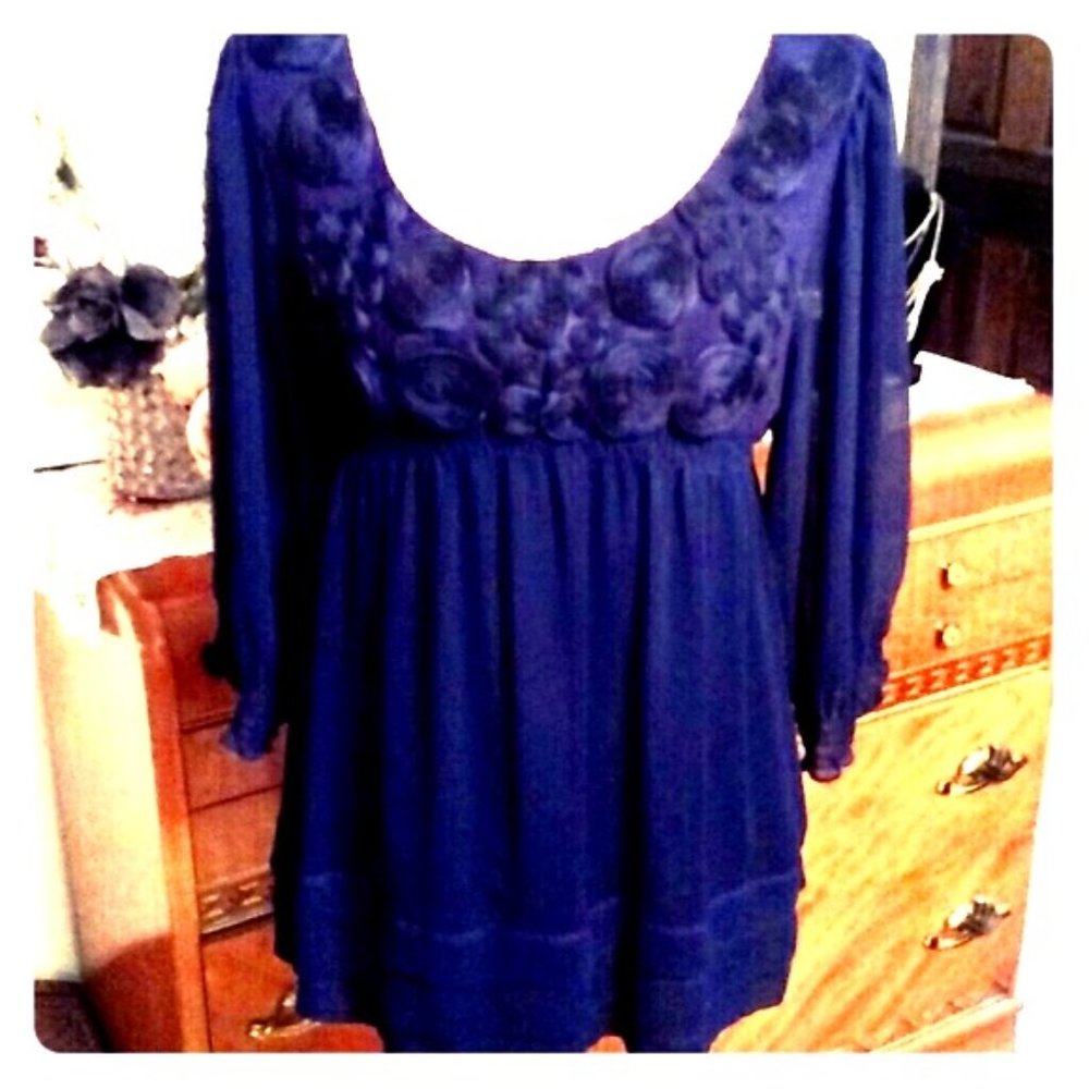 ECI  NY Top Deep Purple-LOVELY